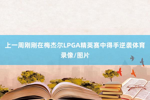 上一周刚刚在梅杰尔LPGA精英赛中得手逆袭体育录像/图片